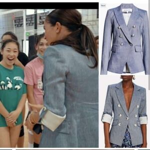 NWOT Veronica Beard Kelson Linen Dickey Jacket Blazer Size 0 Meghan Markle